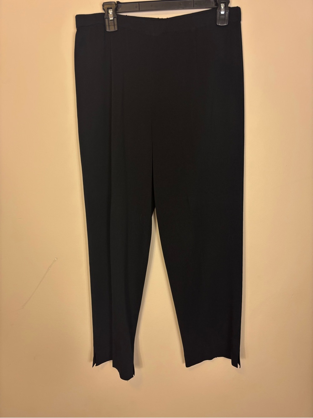 Ming Wang Black Knit Pull On Dress Pants Women’s Large